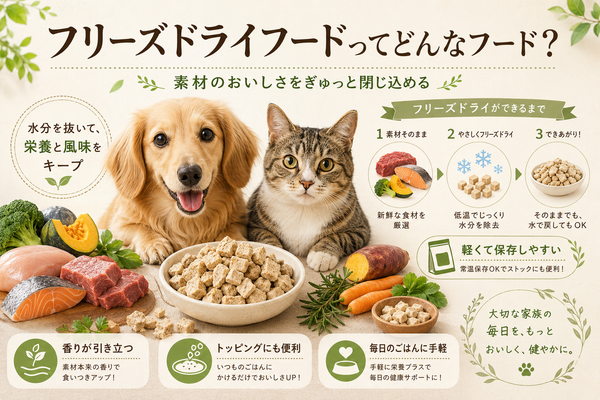 フリーズドライフードってどんなフード？